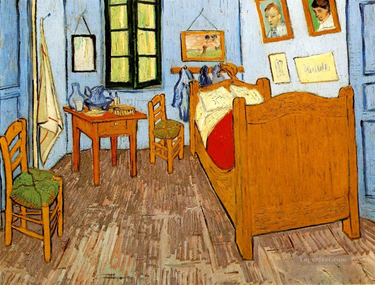 El dormitorio de Vincent en Arles Vincent van Gogh Pintura al óleo